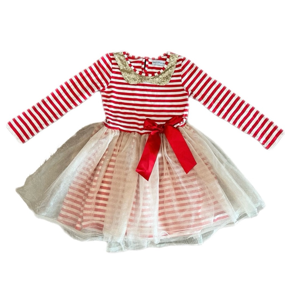 Original Only Little Once Christmas Dress Sz 8